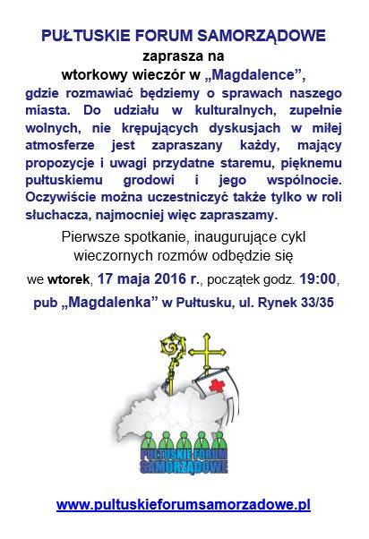 Spotkanie w Magdalence - zaproszenie