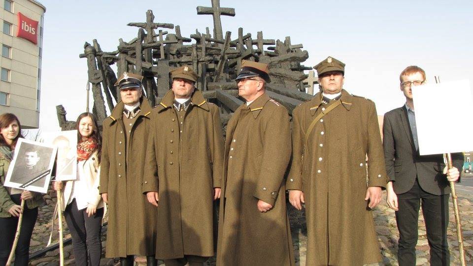 GRH 13 Pułku Piechoty na Marszu Cieni w Warszawie