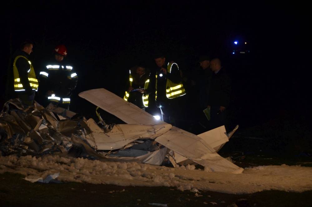 Awionetka rozbiła się w Chmielewie