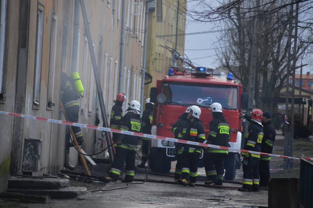 Pożar w bloku przy ul. Traugutta