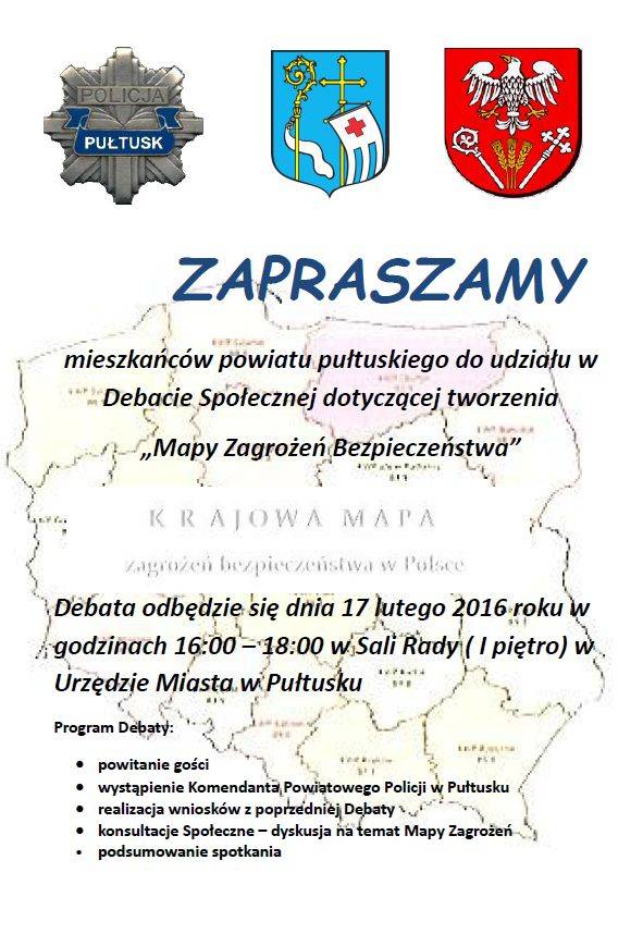 Zaproszenie na debatę społeczną