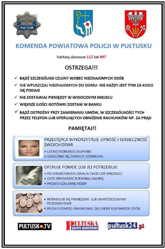 Policja ostrzega!