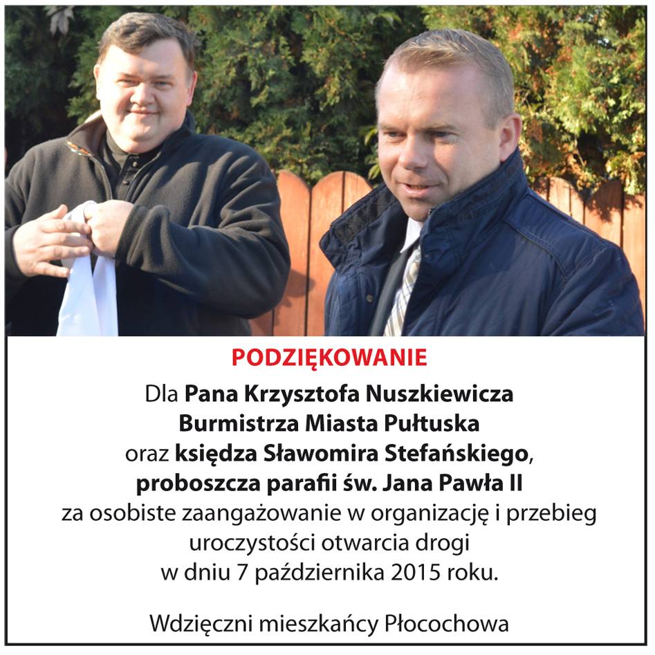 Podziękowania