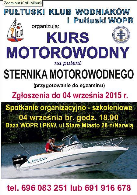 Kurs motorowodny