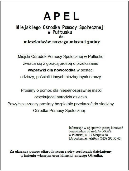 Apel o pomoc