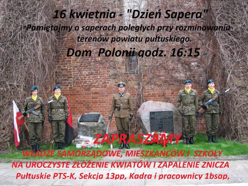 Oddajmy hołd saperom