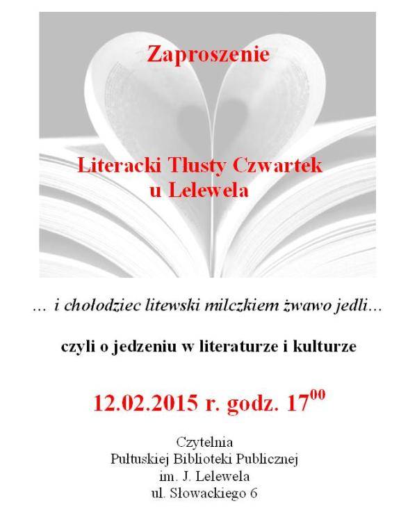 Literacki Tłusty Czwartek w Lelewelu