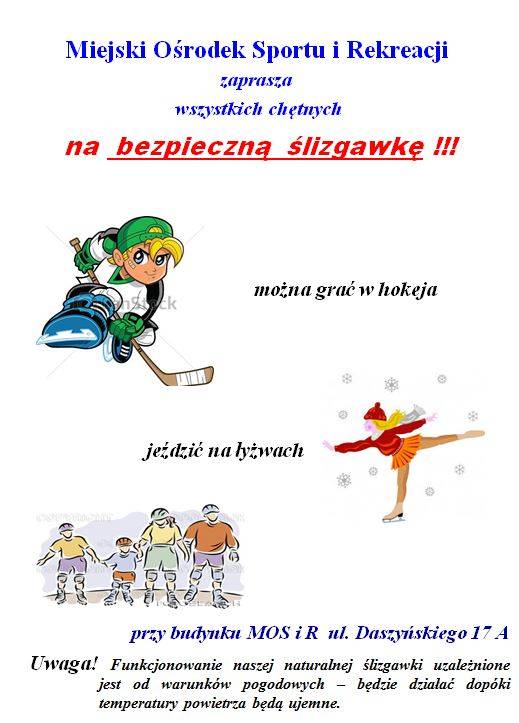 MOSiR zaprasza na lodowisko