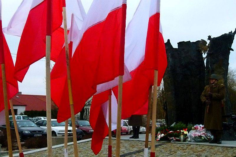 Uroczystość pod pomnikiem