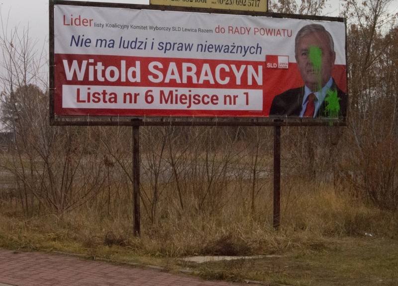 Skandaliczne zachowanie podczas kampanii wyborczej