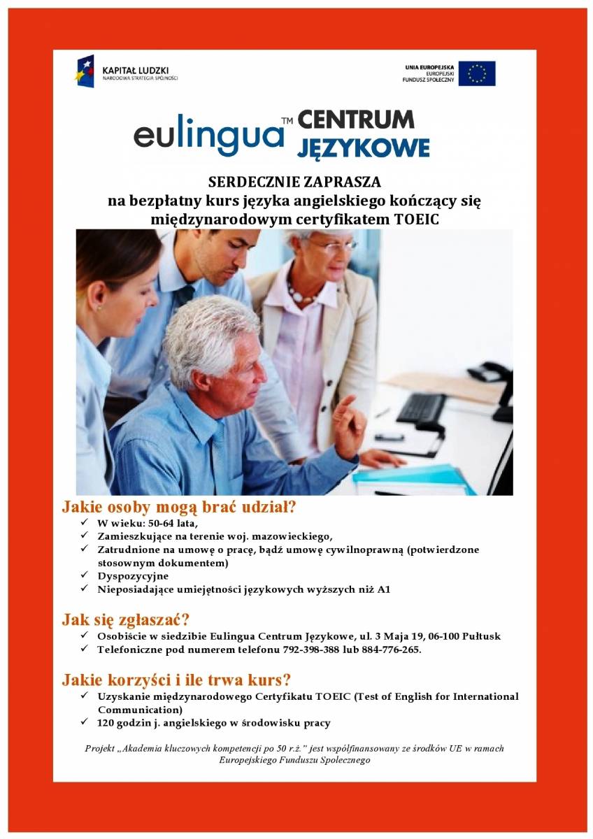 Darmowy angielski dla seniorów