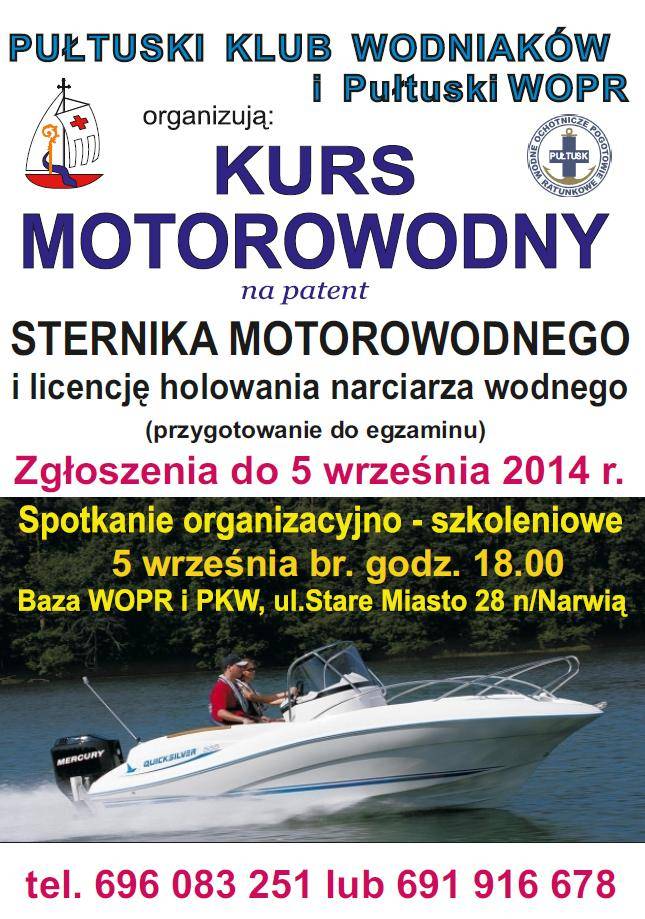 Zgłoś się na kurs motorowodny