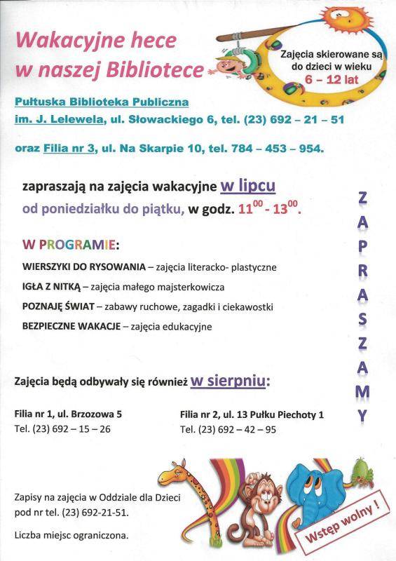 Wakacje z biblioteką