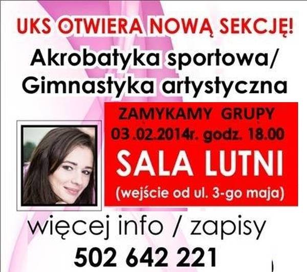 Zapraszamy do nowej sekcji sportowej