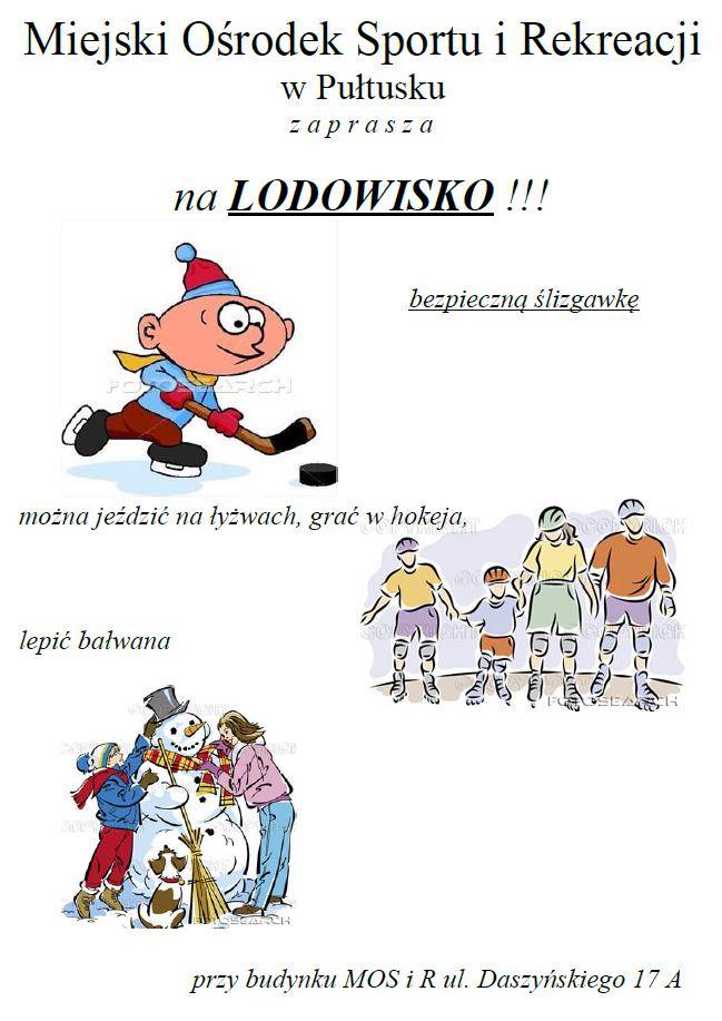 MOSiR zaprasza na lodowisko