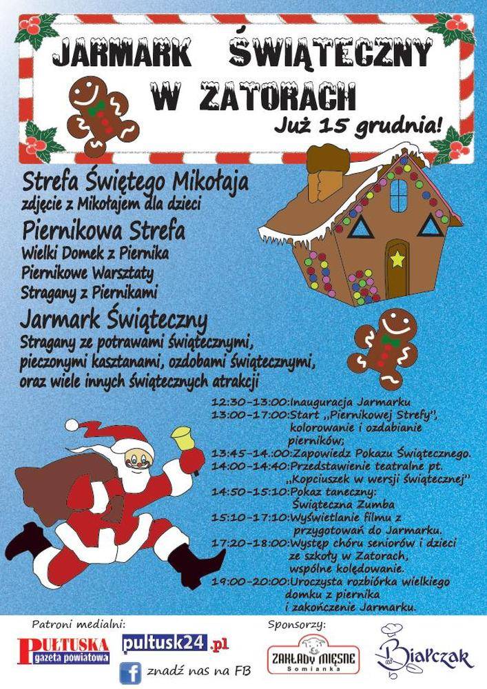Zaproszenie na Jarmark Świąteczny w Zatorach