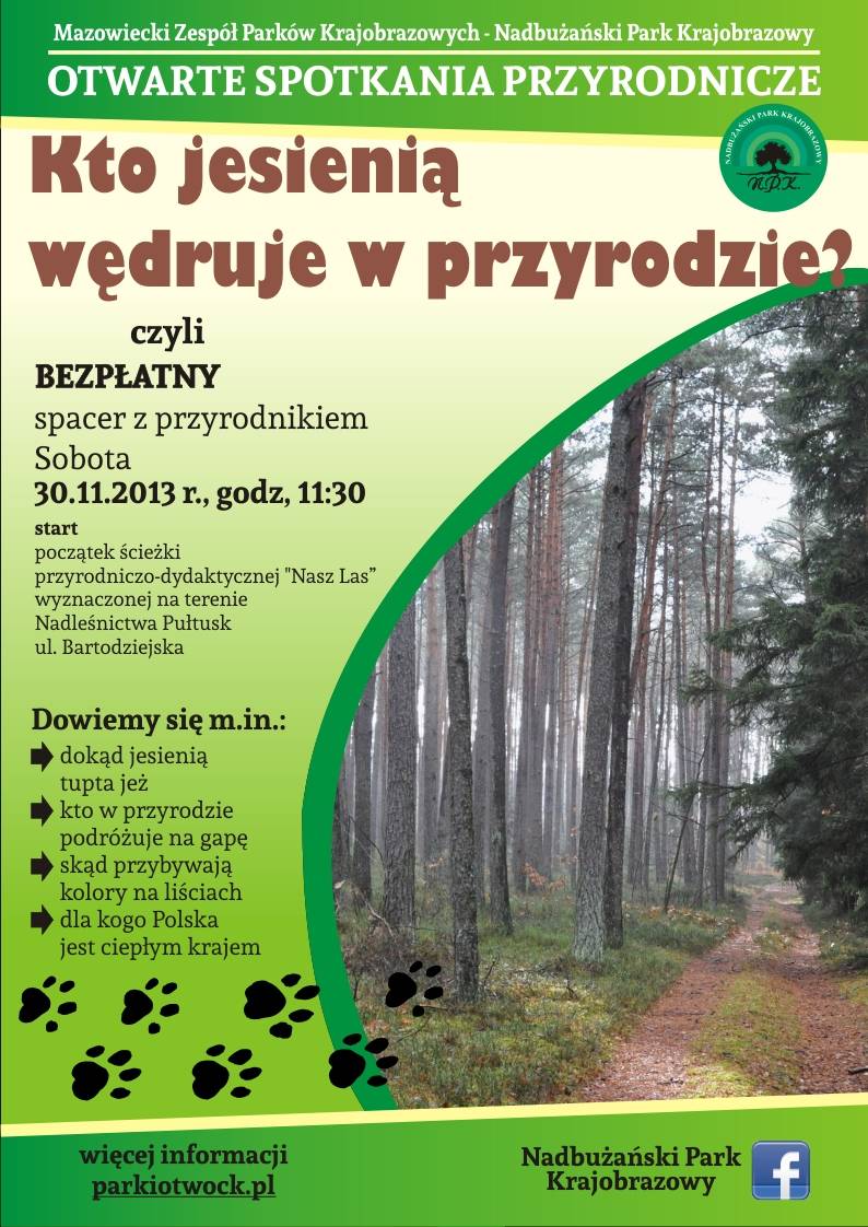 Zaproszenie na jesienny spacer z przyrodnikiem