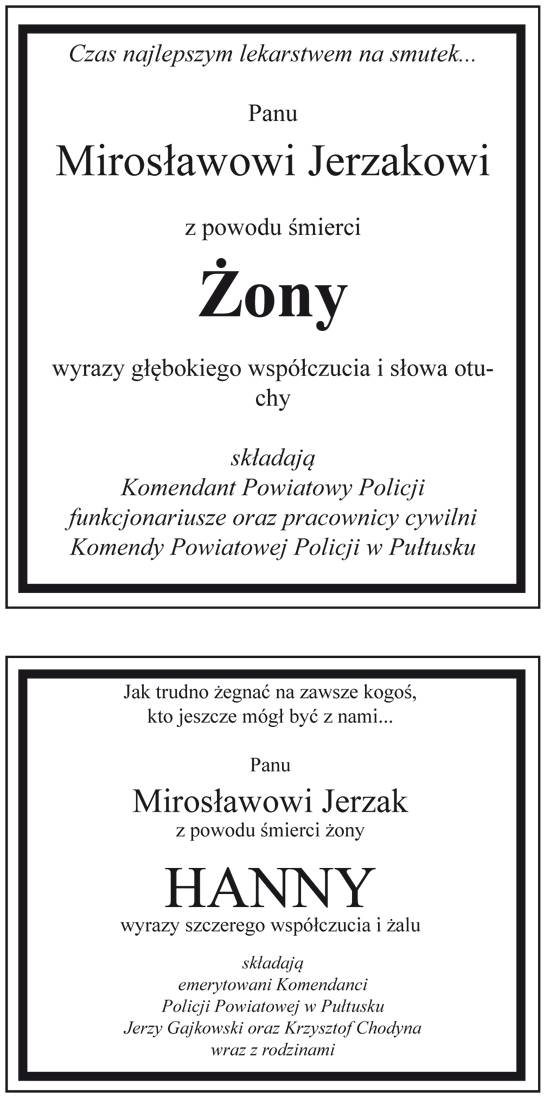 Kondolencje