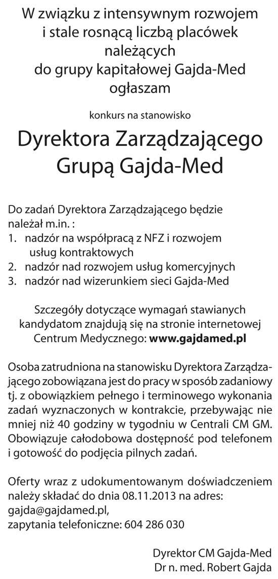 Praca w Gajda Med
