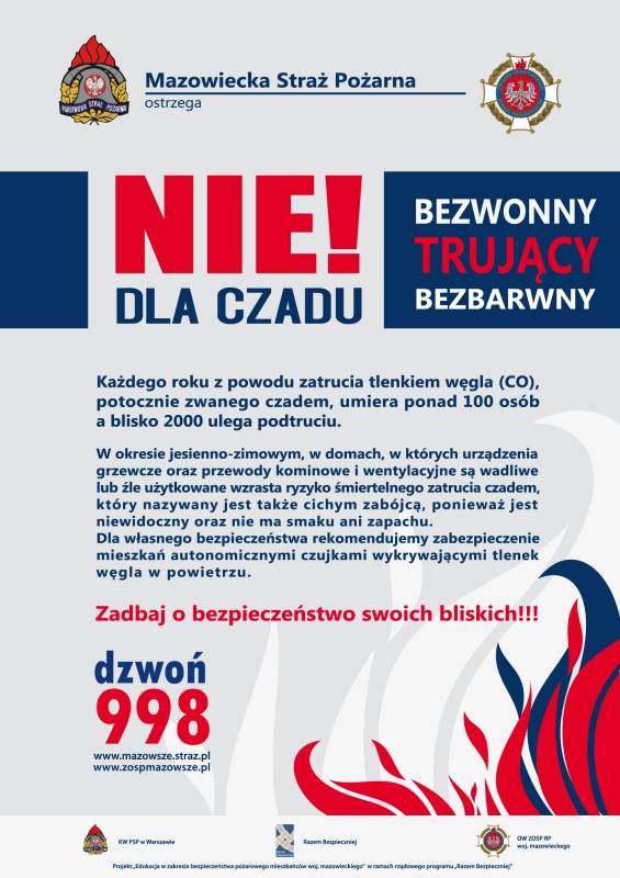 Czad zabija po cichu