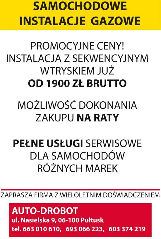 Drobot instalacje gazowe