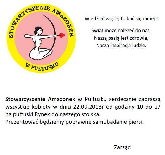 Pułtuskie Amazonki zapraszają