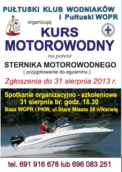 Kurs motorowodny