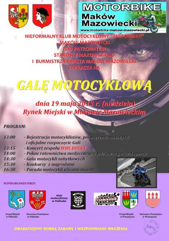 Zaproszenie na Galę motocyklową