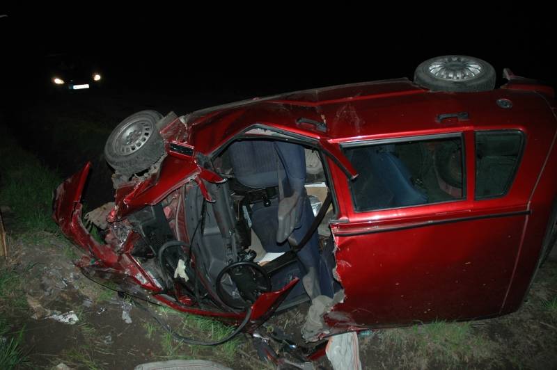 Czworo rannych i rozbite auto