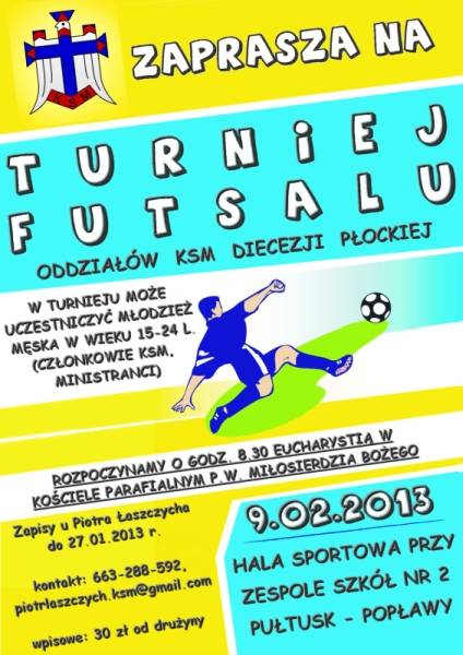 Futsal KSM - u już w sobotę