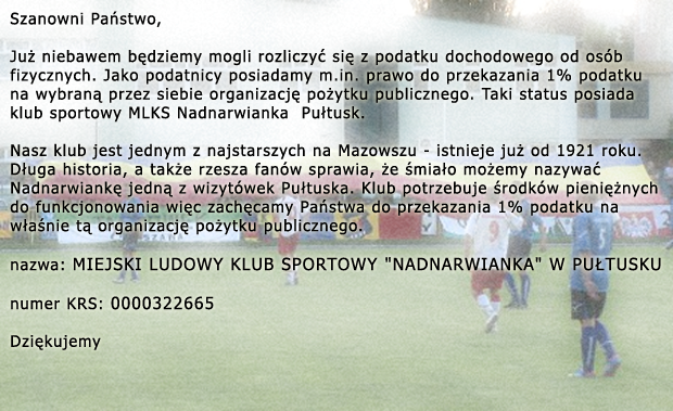 1% podatku na Nadnarwiankę