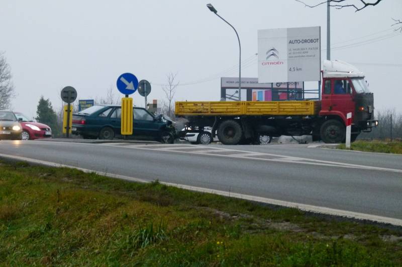 Kolizja na wylotówce