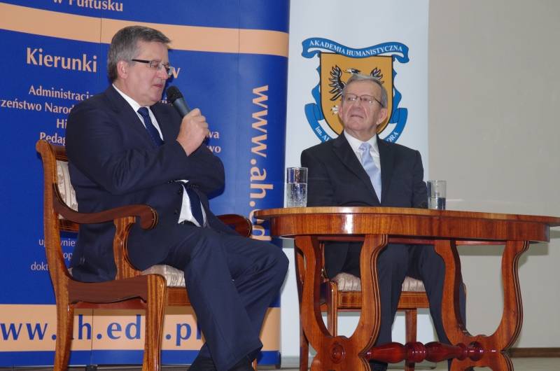 Prezydent Bronisław Komorowski w Pułtusku