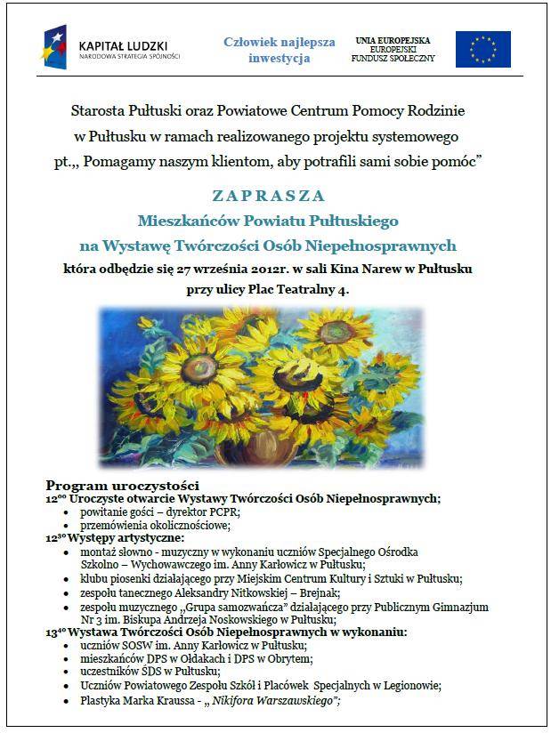Zobacz twórczość osób niepełnosprawnych