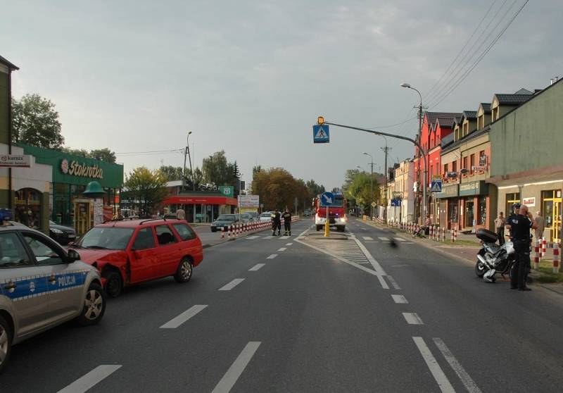 Kolizja na ul. Daszyńskiego