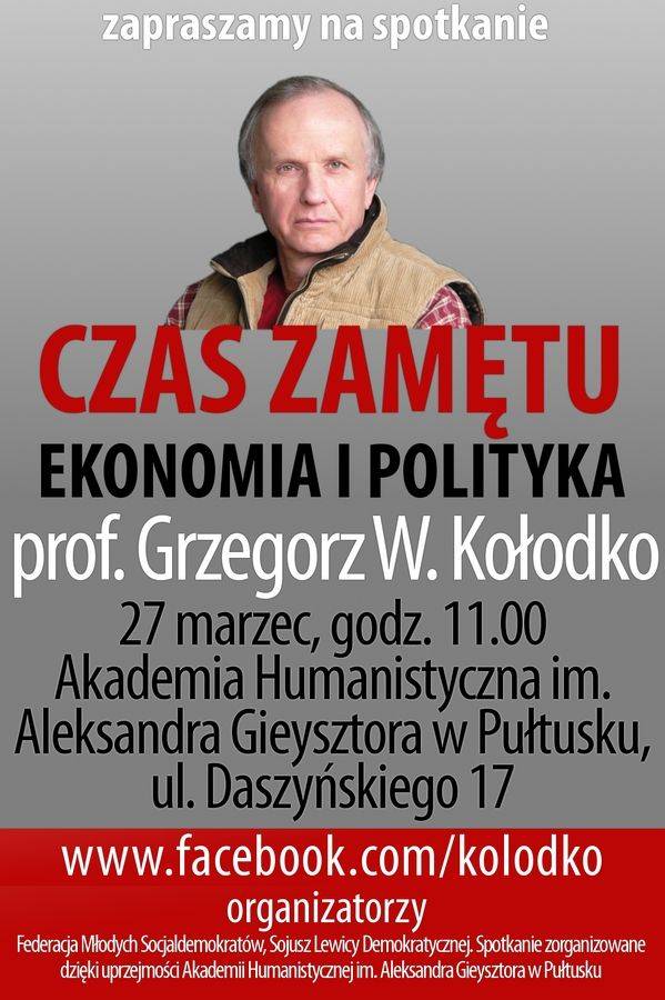 Prof. Grzegorz Kołodko w AH