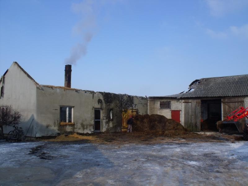 Pożar w gospodarstwie