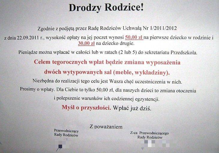Nie pytaj, co przedszkole może zrobić dla ciebie...- z redakcyjnej skrzynki