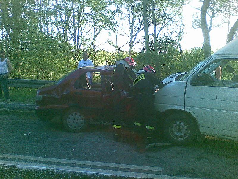 Groźny wypadek na moście wyszkowskim