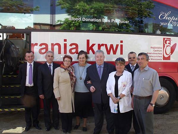Pierwszy pobór krwi w Gzach 