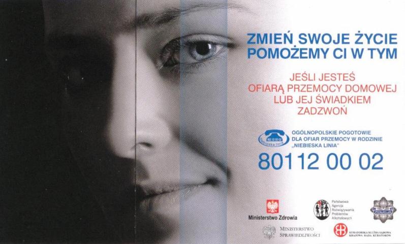 Telefon alarmowy dla ofiar przemocy