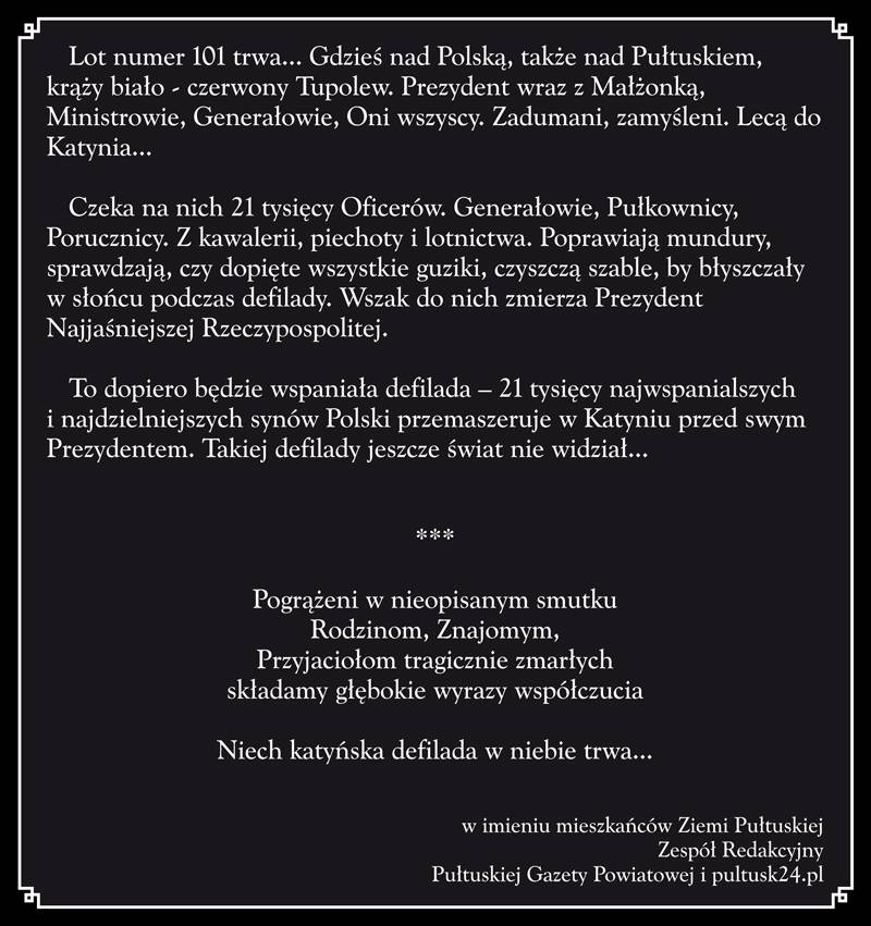 W niedzielę rozpoczynają się pochówki zmarłych pod Smoleńskiem