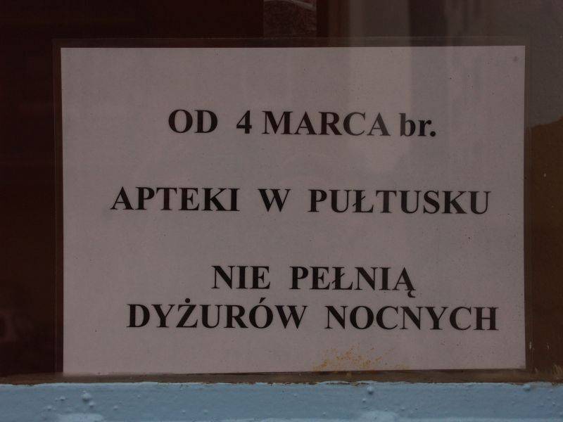 Bunt aptekarzy, ból pacjentów