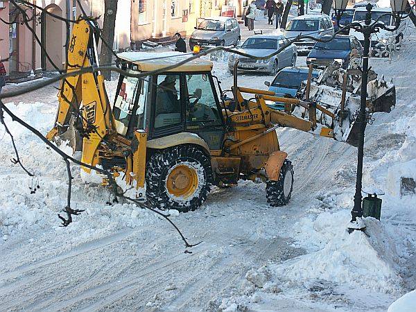 Odśnieżają Świętojańską 