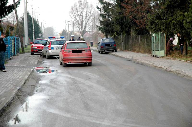 Uderzył w rowerzystkę