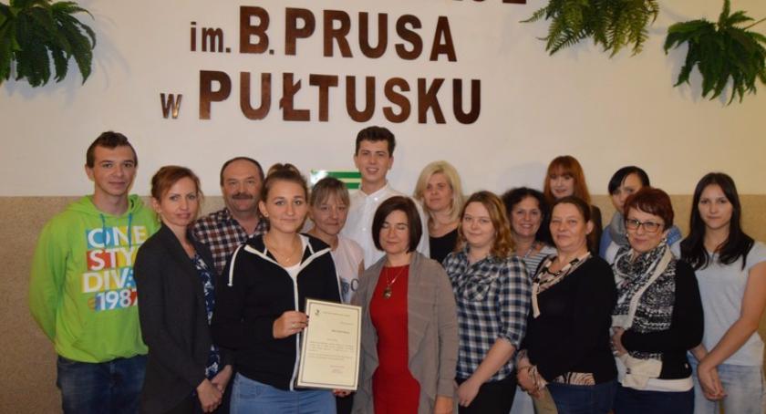 Stypendyści unijni Zespołu Szkół im. B. Prusa