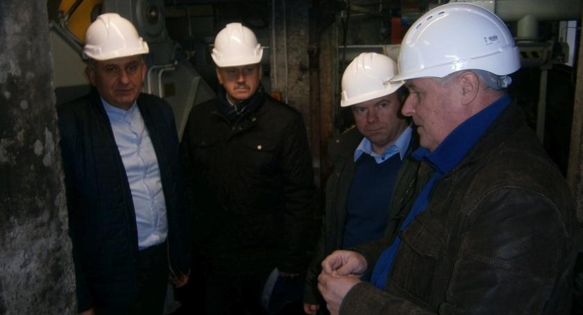Burmistrz w Ciepłowni Miejskiej