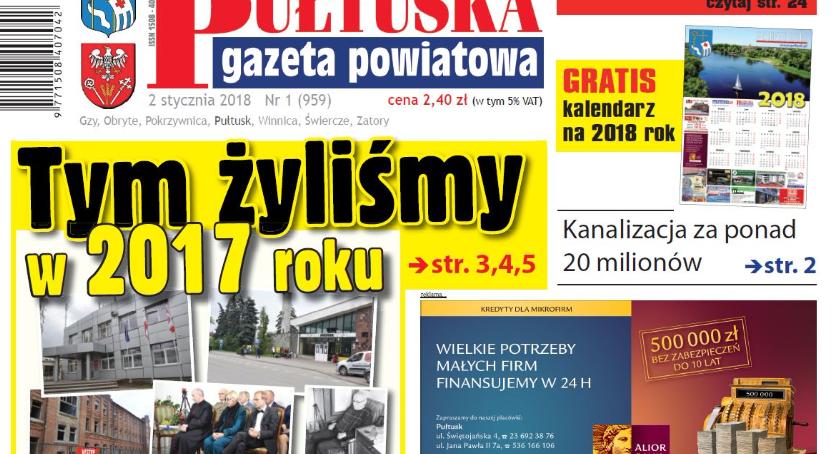W dzisiejszym, 1 numerze PGP kalendarz na 2018 rok gratis!