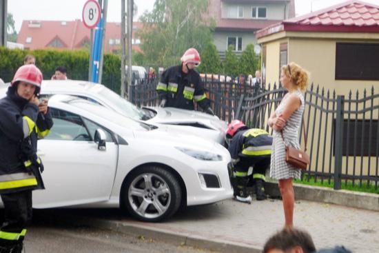 Stłuczka na Białowiejskiej