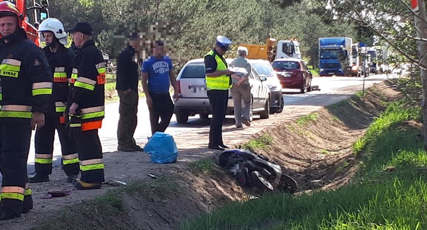 Potrąciła mężczyznę jadącego skuterem